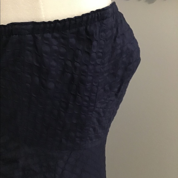 NWT J. Crew Blue Strapless Dress Sz 0 - Picture 4 of 9